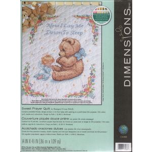 Dimensions SWEET PRAYER QUILT Stamped Cross Stitch Kit, 13088