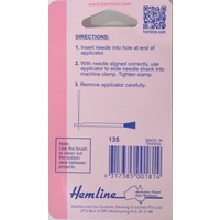 Hemline Needle Applicator With Brush, For Overlocker & Sewing Machine