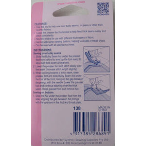 Hemline Bulky Seam Aid Eliminates Skipped Stitches & Broken Needles 2 Sizes in 1