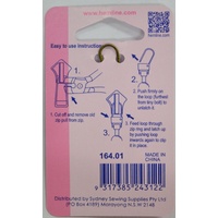 Hemline Zipper Puller, Bronze Tone Ball Zip Puller Replacement, Instructions Included