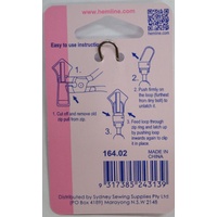 Hemline Zipper Puller, Transparent Zip Puller Replacement, Instructions Included