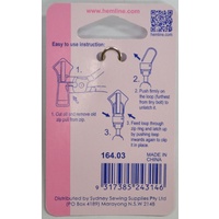 Hemline Zipper Puller, Silver Tone Heart Zip Puller Replacement, Instructions Included