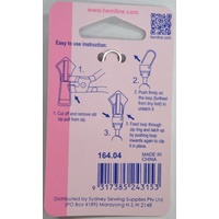 Hemline Zipper Puller, Silver Tone Ball Zip Puller Replacement, Instructions Included