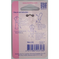 Hemline Zipper Puller, Nickle Tone** Ring Zip Puller Replacement, Instructions Included