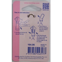Hemline Zipper Puller, Silver Tone Ring Zip Puller Replacement, Instructions Included
