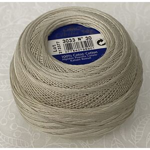 DMC Cebelia 30, #3033 Very Light Mocha Brown, Combed Cotton Crochet Thread 50g