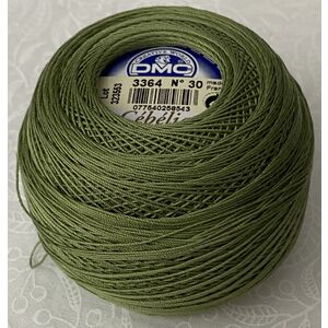 DMC Cebelia 30, #3364 Pine Green, Combed Cotton Crochet Thread 50g