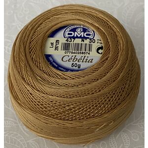 DMC Cebelia 30, #437 Light Tan, Combed Cotton Crochet Thread 50g