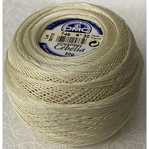 DMC Cebelia 30, #746 Off White, Combed Cotton Crochet Thread 50g
