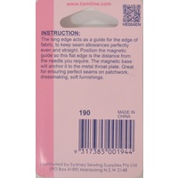 Hemline Magnetic Seam Guide, Suits Machines with Metal Throat / Stitch Plate