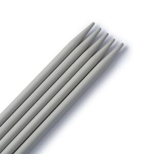 Double-Pointed Knitting Needles, 20cm x 4.00mm, Pearl Grey by Prym