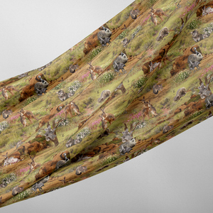 Australia Wildlife Valley II Outback Bush Babies 110cm Wide Cotton Fabric 2044D