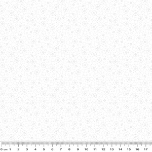 Domino Effect Circle & Dot Mini White 110cm Wide Cotton Fabric 2057/1209