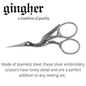 Gingher 8cm (3.5") Stork Embroidery Scissors #220450