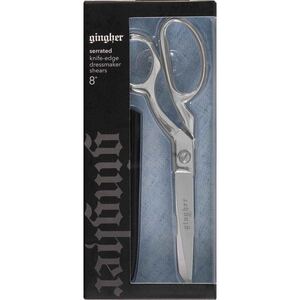 Gingher 8 inch Serrated Knife Edge Dressmakers Shears #220525