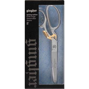 Gingher 8 inch Spring Action Knife Edge Dressmakers Shears #220790