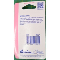 Hemline Quilters Comfortable Thimble, One Size Fits All, Imitation Leather
