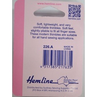 Hemline Thimbles, 3 Lightweight, Pliable & Comfortable Thimbles, Assorted Sizes.