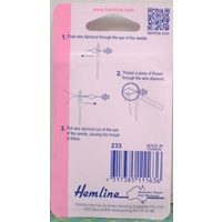 Needle Threader with Magnifier, Assists in Threading The Needle, By HEMLINE