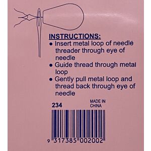 Hemline Needle Threader, 2 Pack, For Hand and Machine Needles