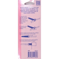 Hemline Elastic Glides, Pack of 3 Sizes 6, 12 & 20mm