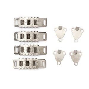 Skirt And Trouser Hooks And Bars, 4mm, Silver-Coloured by Prym