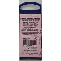 Hemline Premium Embroidery / Crewel Needles, Gold Eye Size 3-9, Pack of 16 needles
