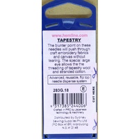 Premium Gold Eye Tapestry Needles Size 18, Pack of 6, Hemline Quality Hand Needles