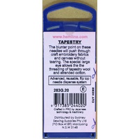 Gold Eye Tapestry Needles Size 20, Pack of 6, Hemline Quality Hand Needles