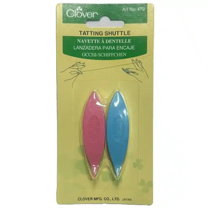 Clover Tatting Shuttles Curved Point Pick Up Picots With Ease Pack of 2 Assorted