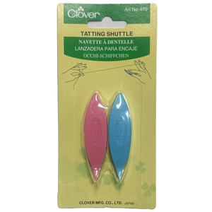 Clover Tatting Shuttles Curved Point Pick Up Picots With Ease Pack of 2 Assorted
