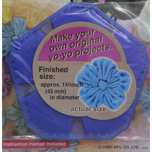 Clover Yo-Yo Maker, Create Beautiful Flower Shape Gathers, #8707, Large Size 45mm