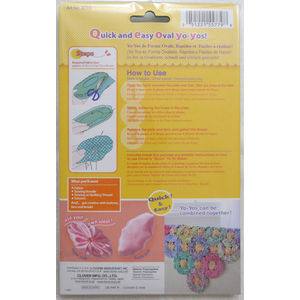 Clover Yo-Yo Maker, Create Beautiful Oval Shape Gathers, #8709, Large Size 45mm x 75mm