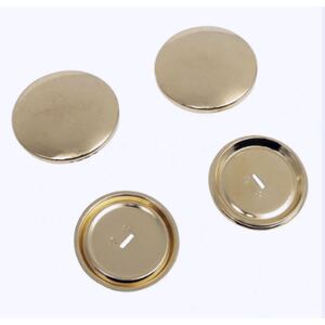 Self Cover Buttons, 38mm, Silver-Coloured by Prym