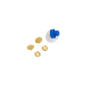 Self Cover Buttons, With Tool, 23mm, Gold-Coloured by Prym