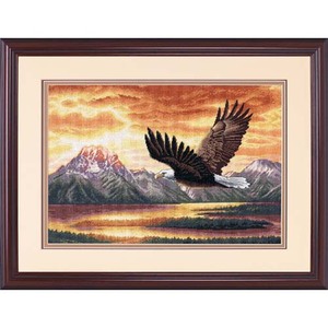 SILENT FLIGHT Counted Cross Stitch Kit, 35165 Finished Size: 16" x 11" (40.6 x 27.9cm)