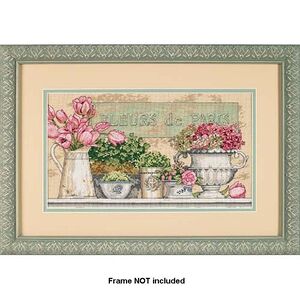 FLOWERS OF PARIS Counted Cross Stitch Kit 36 x 20cm #35204