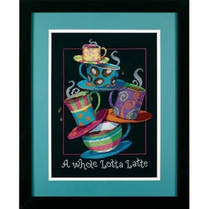 A WHOLE LOTTA LATTE Counted Cross Stitch Kit #35218