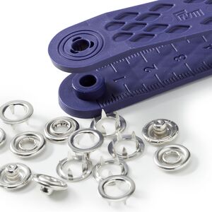 Prym Non-Sew Press Fastener Jersey Retaining Ring 10mm Silver-Coloured
