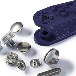 Prym Non-Sew Press Fastener Anorak, 12mm, Silver-Coloured #390330