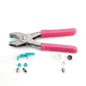 Prym Love Vario Pliers Pink With Tools For Colour Snaps 390902