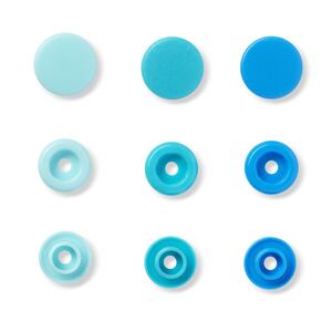 Prym Love Color Snap Fasteners Plastic 12.44mm, Blue Mix