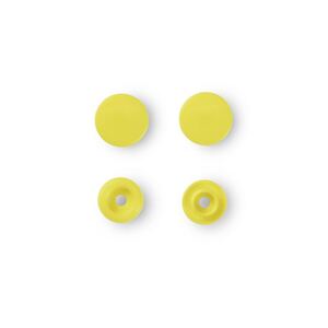 Prym Non-Sew Press Fasteners, Colour Snaps, Round, 12.44mm, Light Yellow 30pce