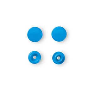 Prym Non-Sew Press Fasteners, Colour Snaps, Round, 12.44mm, Steel Blue 30pce