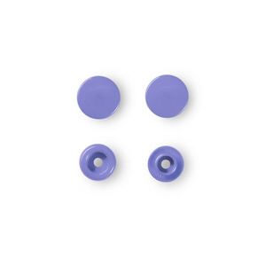 Prym Non-Sew Press Fasteners, Colour Snaps, Round, 12.44mm, Purple 30pce