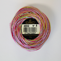 DMC Coloris Thread Perle Cotton No.8 Ball, #4502 VARIEGATED, 10g, 80m