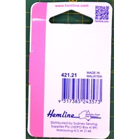 Metal Snap Fasteners, BLACK, 21mm Dia., 2 Sets Sew-In, By Hemline