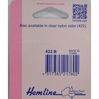 Hemline Invisible Snap Fasteners, BLACK, 7mm 12 Sets, Perfect For Sheer Fabrics
