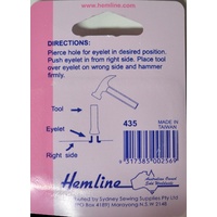 Hemline Eyelets, Assorted Colours, Tool Included, 40 Pieces, Directions On Pack