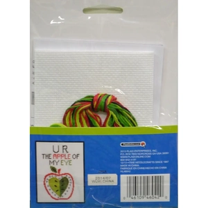 Bucilla My 1st Stitch Cross Stitch Kit 5"x7" "U R The Apple Of My Eye"